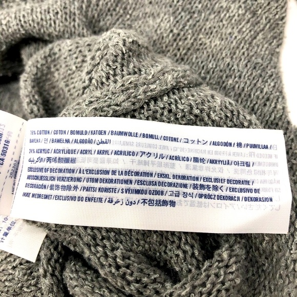 ABERCROMBIE KIDS Grey/Pink Poodle Sweater Hoodie - Picture 5 of 5